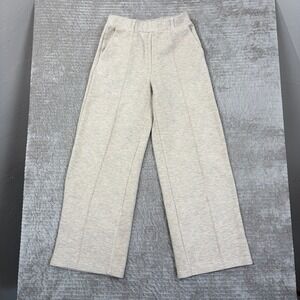 OGL Beige Heathered Wide Leg Lounge Pants Size S Casual Comfort